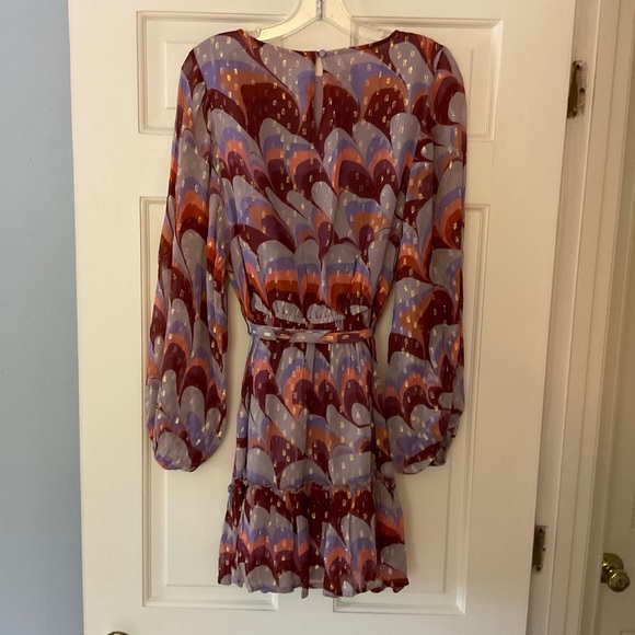 Oliphant FLIRTY SHORT DRESS- VENICE COGNAC Metallic Size S NWT Party Cocktail - Picture 11 of 15